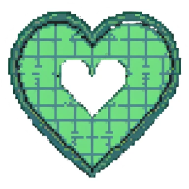 Wu-Tang Clan W symbol inside a heart sticker