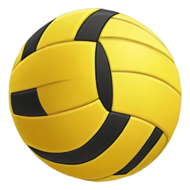yellow colored volleyball sticker