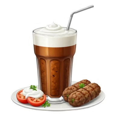 Çiğ köfte ayran sticker