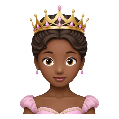 ballet bun  black princess sticker