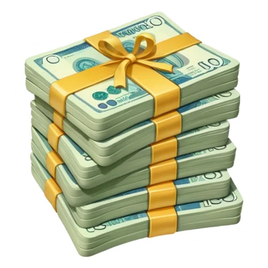 The money is Russian rubles sticker