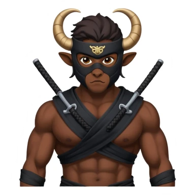 🥷🏾 usando este emoji crea otros que tengan los simbolos del zodiaco sticker