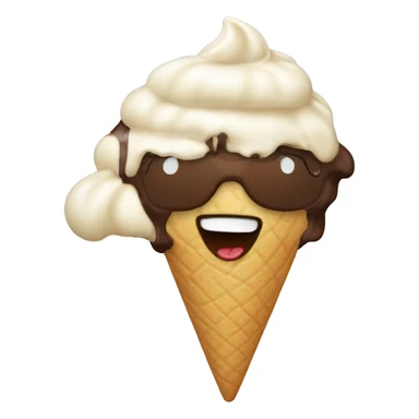 Ice spice eating ice cream sticker