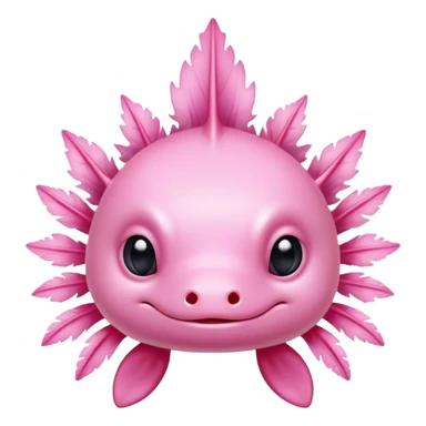 Axolotl face sticker