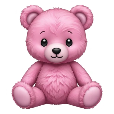 Cœur rose est un ours en peluche sticker