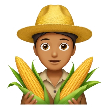 someone taking a corn shit sticker