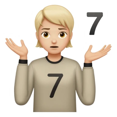 Putting the 🤷 with the sex on the left and seven on the right sticker