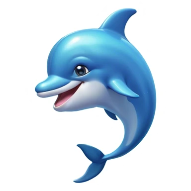 Cinematic Cheeky Dolphin Portrait Emoji, With a playful tilt of its head and a mischievous sparkle in its eyes, showcasing a sleek, shiny body accented by a quirky, animated smile and a cheeky wink, Simplified yet hilariously endearing features, highly detailed, glowing with a vibrant, sassy aquatic glow, high shine, spirited and fun, stylized with an air of quirky marine mischief, soft glowing outline, capturing the essence of a super cute dolphin that looks ready to splash its way into viral fame with playful charm! sticker
