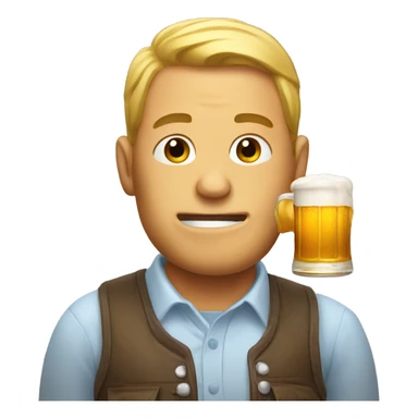 Man chug beer sticker