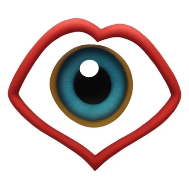 Ojo turco en forma de corazón  sticker