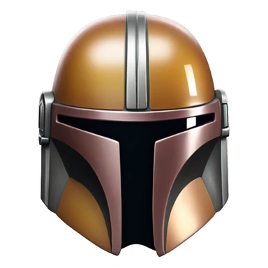mandalorian shinny helmet sticker