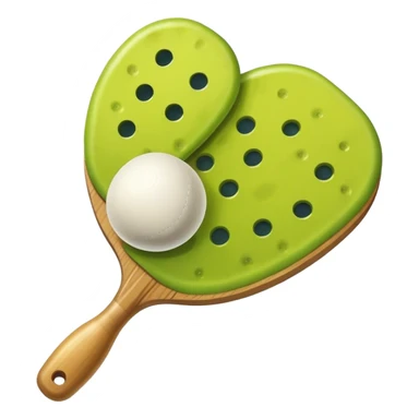 Pickle ball paddle and ball sticker
