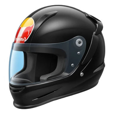 Formula 1 helmet black color sticker