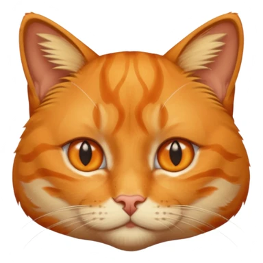 orange cat missing his right eye sticker