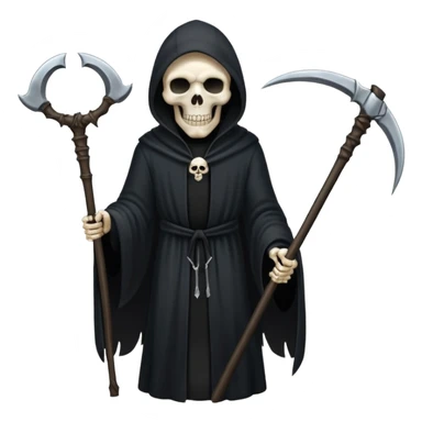 Grim reaper with site sticker