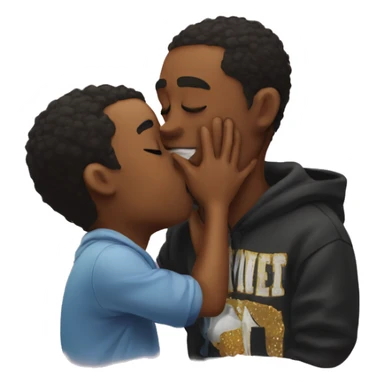 Kissing the homies goodnight sticker