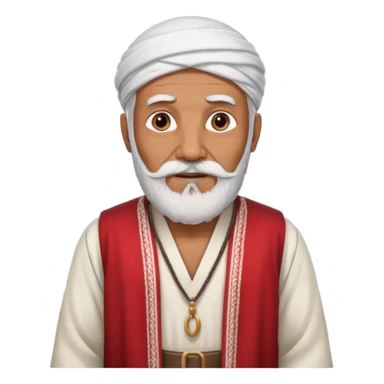 old emirates guys wearin gUAE cloths with white beared .. he works in the sea sticker