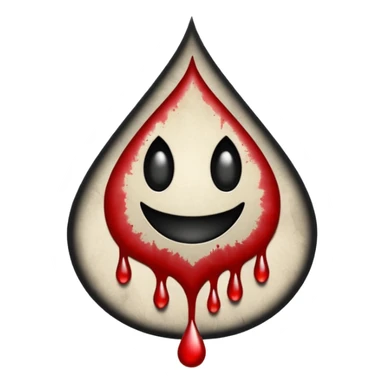 Minimalist emoji-style sticker of a gothic paper with “your soul” in blackletter, desaturated blood drop as signature, grayscale ink and parchment texture



 sticker