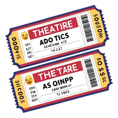 theatre movie ticket sticker