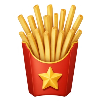 Porzione di patatine piccola, media e grande sticker