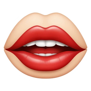 make a lip emoji like this 💋 but make it black sticker