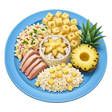 hawaiian plate lunch sticker