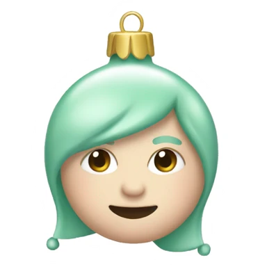 Pastel Christmas ornaments  sticker