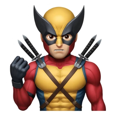 Wolverine from Deadpool & Wolverine movie sticker