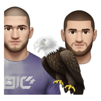 Khabib nurmagomedov with eagle sticker