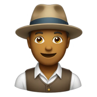 Chat avec un chapeau sticker