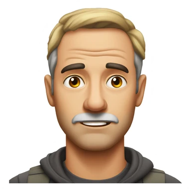 Australian dad but mad, not smiling, mad eyebrows  sticker