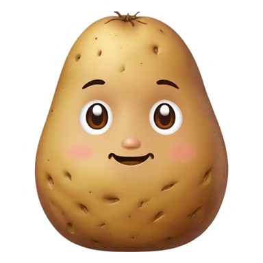 meditating potater  sticker