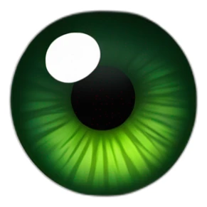 Rapado ojos verdes  sticker