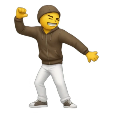Homme qui fait un dab sticker
