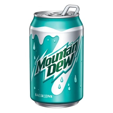 mountain dew baja blast can sticker