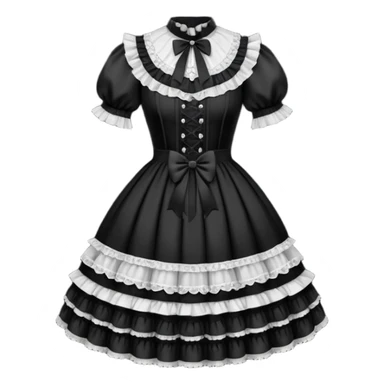 Gothic Victorian antique vintage edgy cute Lolita dress apparel clothing  sticker