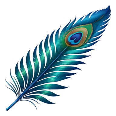 create a single peacock feather emoji just like whaatsapp emojis sticker