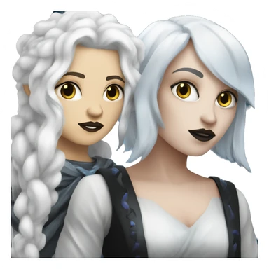 Hades white skin and Persephone white skin sticker