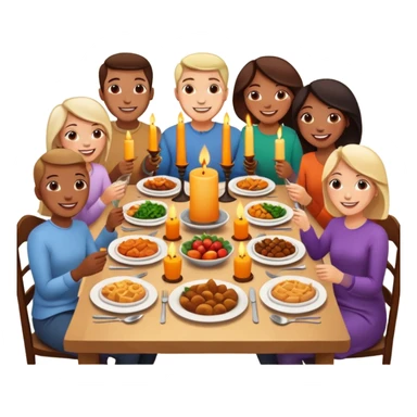 dia de jantar com amigos de infancia sticker