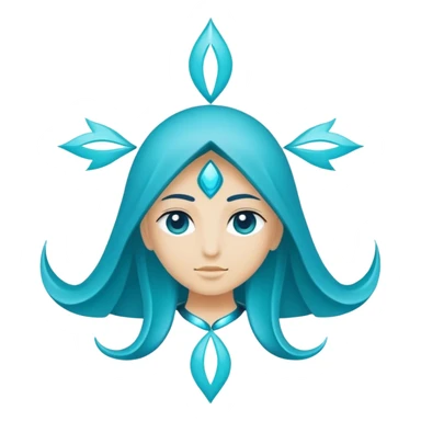 spiritual blue sticker