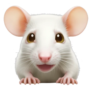 albino rat sticker