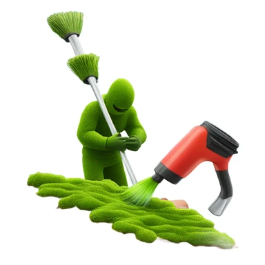 roof moss cleaner sticker