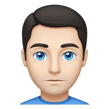 Grey man doesn’t know blue eyes sticker