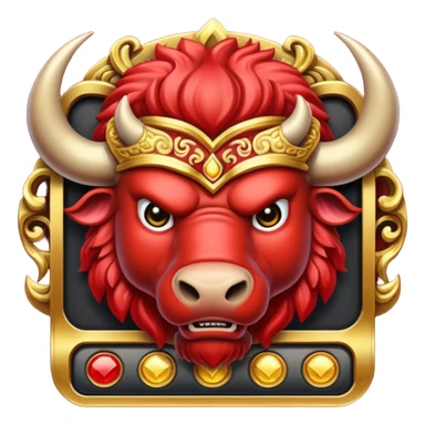 Angry buffalo slot machine sticker