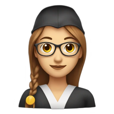 grad student in computer science, women sticker