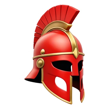Gladiator Helmet red sticker