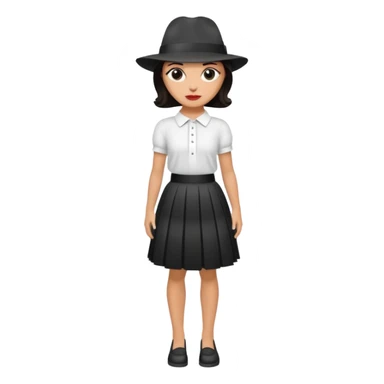 berger autralien noir et blanc avec une jupe sticker