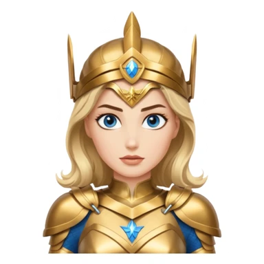 Wonder Woman with blue eyes sticker