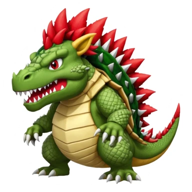 Ugly Fey Toony Bowser-Tyrantraum-Tyranitar-Groudon-Rhydon-Shaymin-dragon sticker