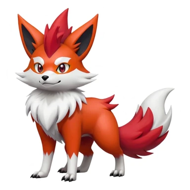 Braixen-Zoroark-Zangoose-hybrid-creature sticker
